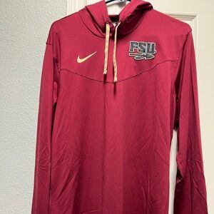FSU long sleeve pullover hoody shirt